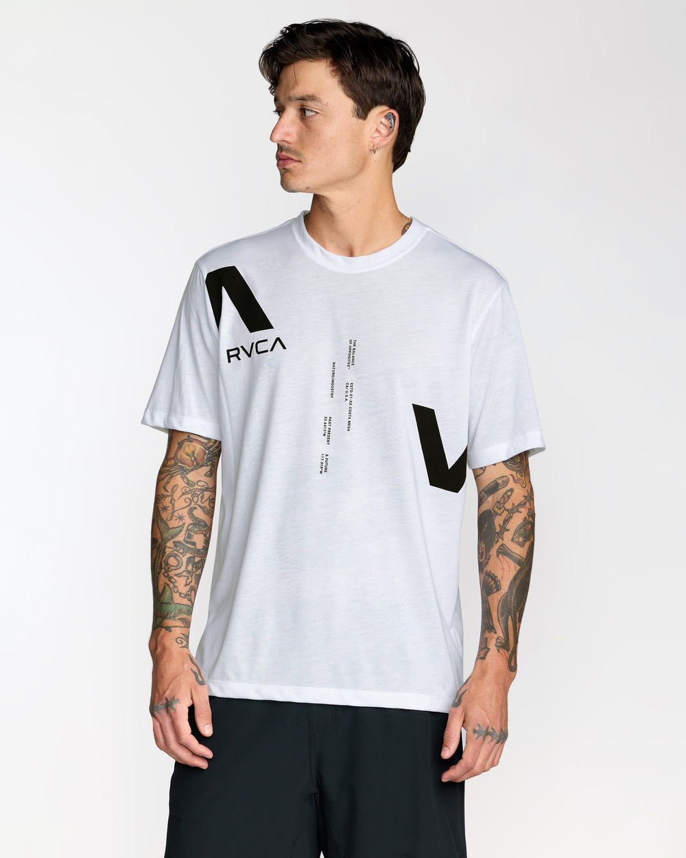 VAa Divided Short Sleeve Tee - White