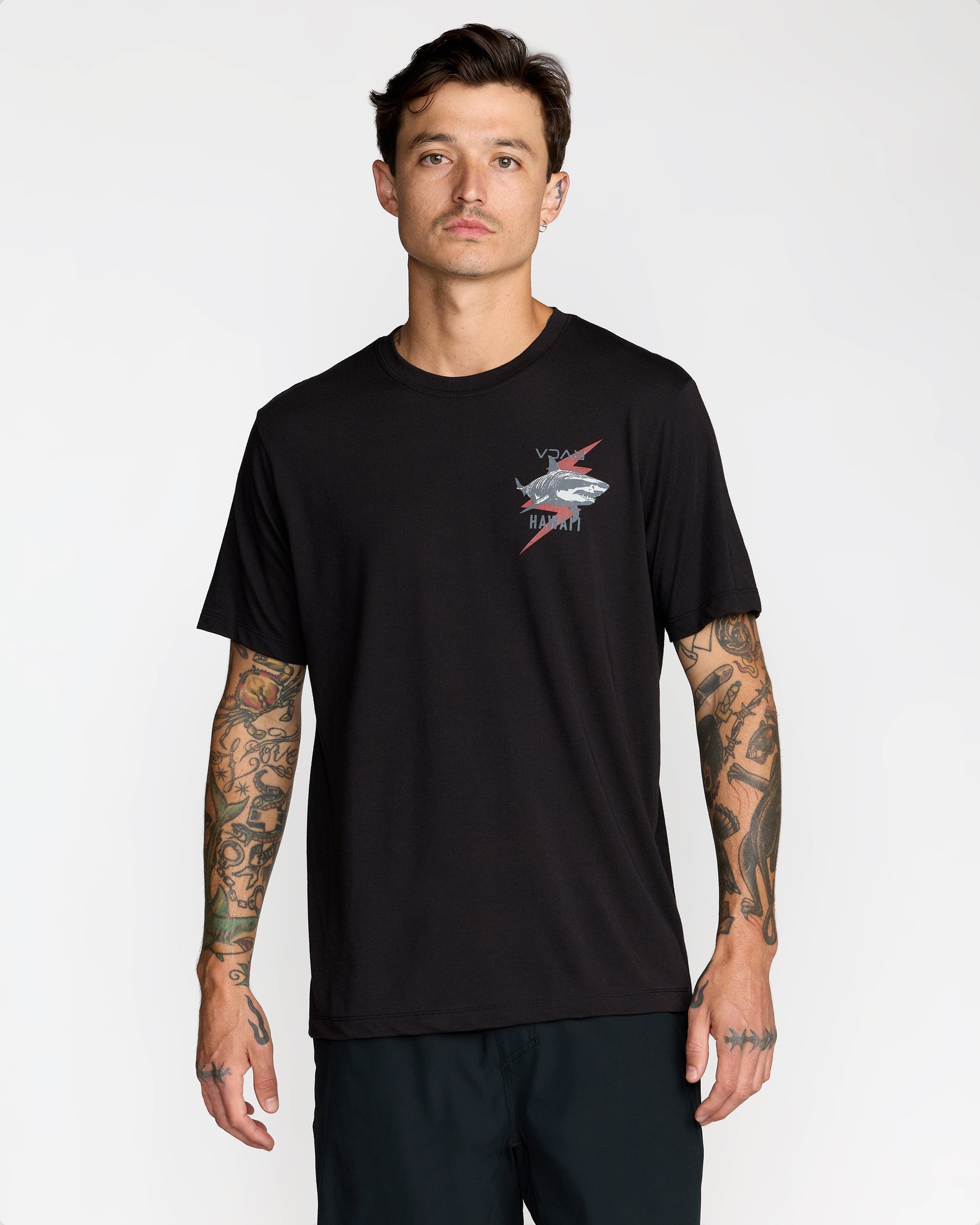 Tiger Shark Short Sleeve Tee - Black