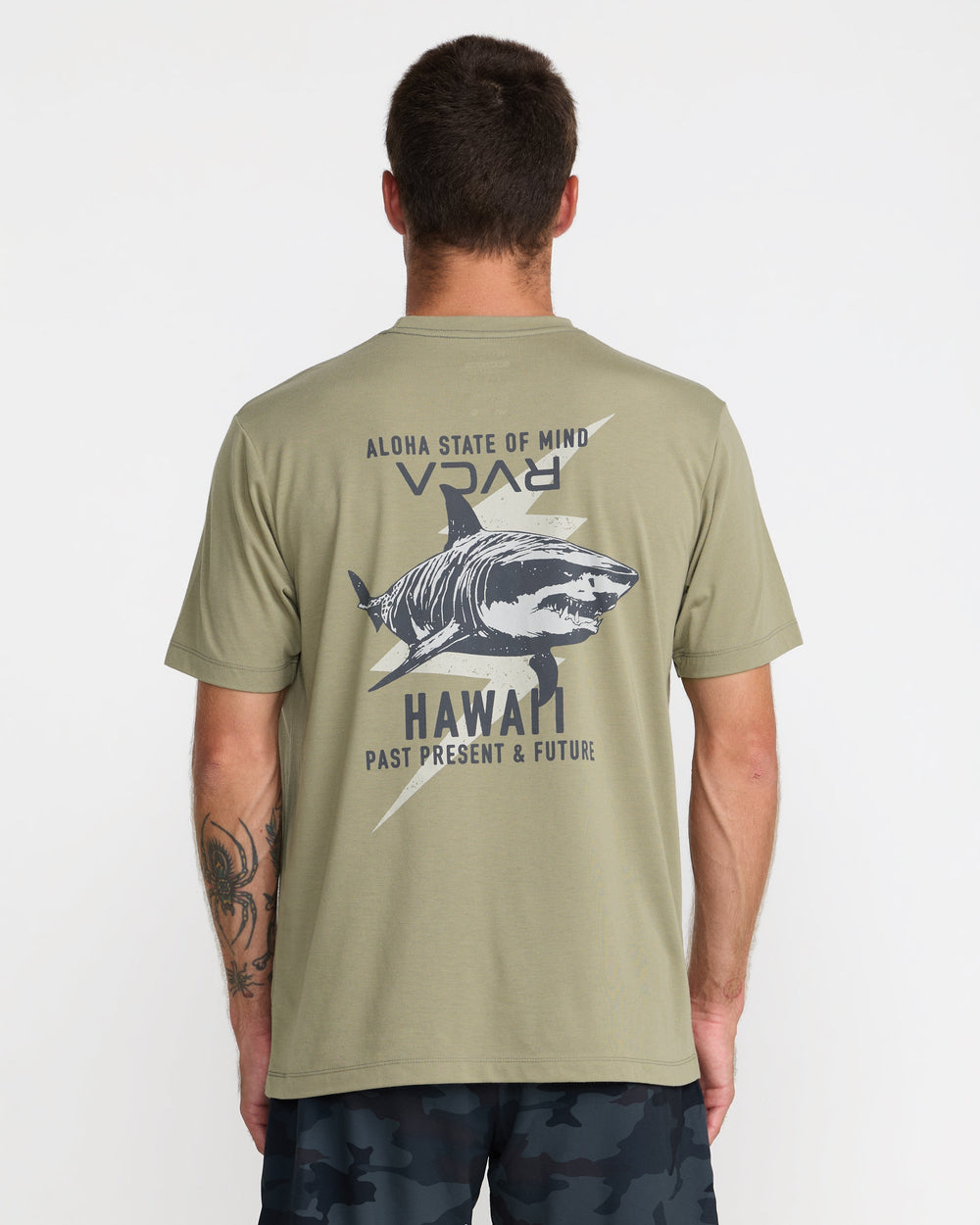 Tiger Shark Short Sleeve Tee - Covert Green