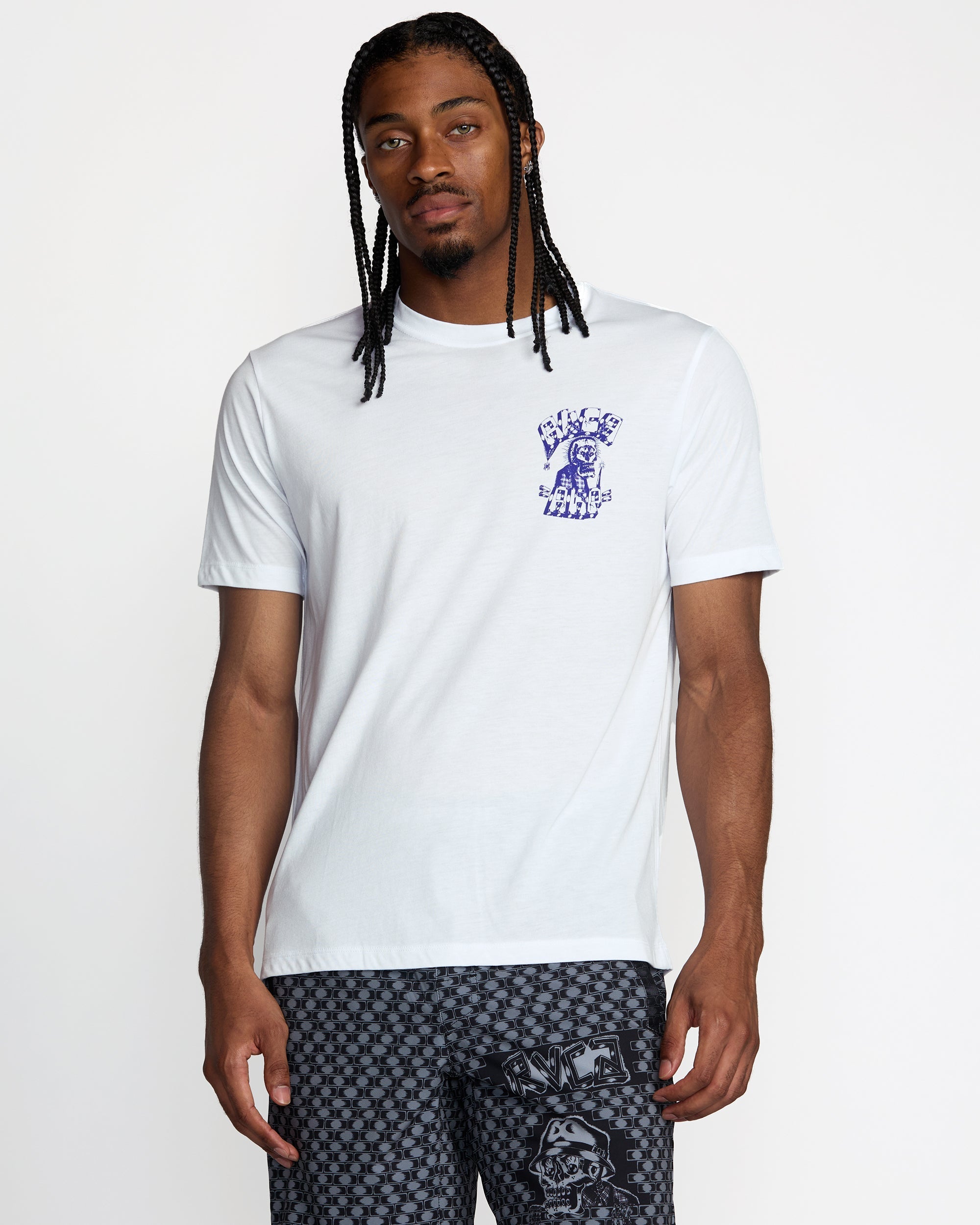 Jesse Barba Skull Wall Short Sleeve Tee - White