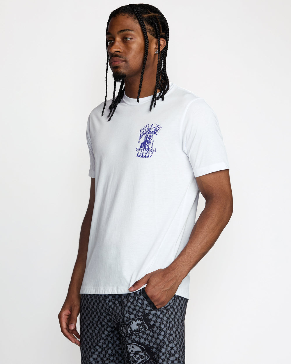 Jesse Barba Skull Wall Short Sleeve Tee - White