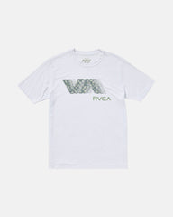 RVCA Blur Fill Short Sleeve Tee - White