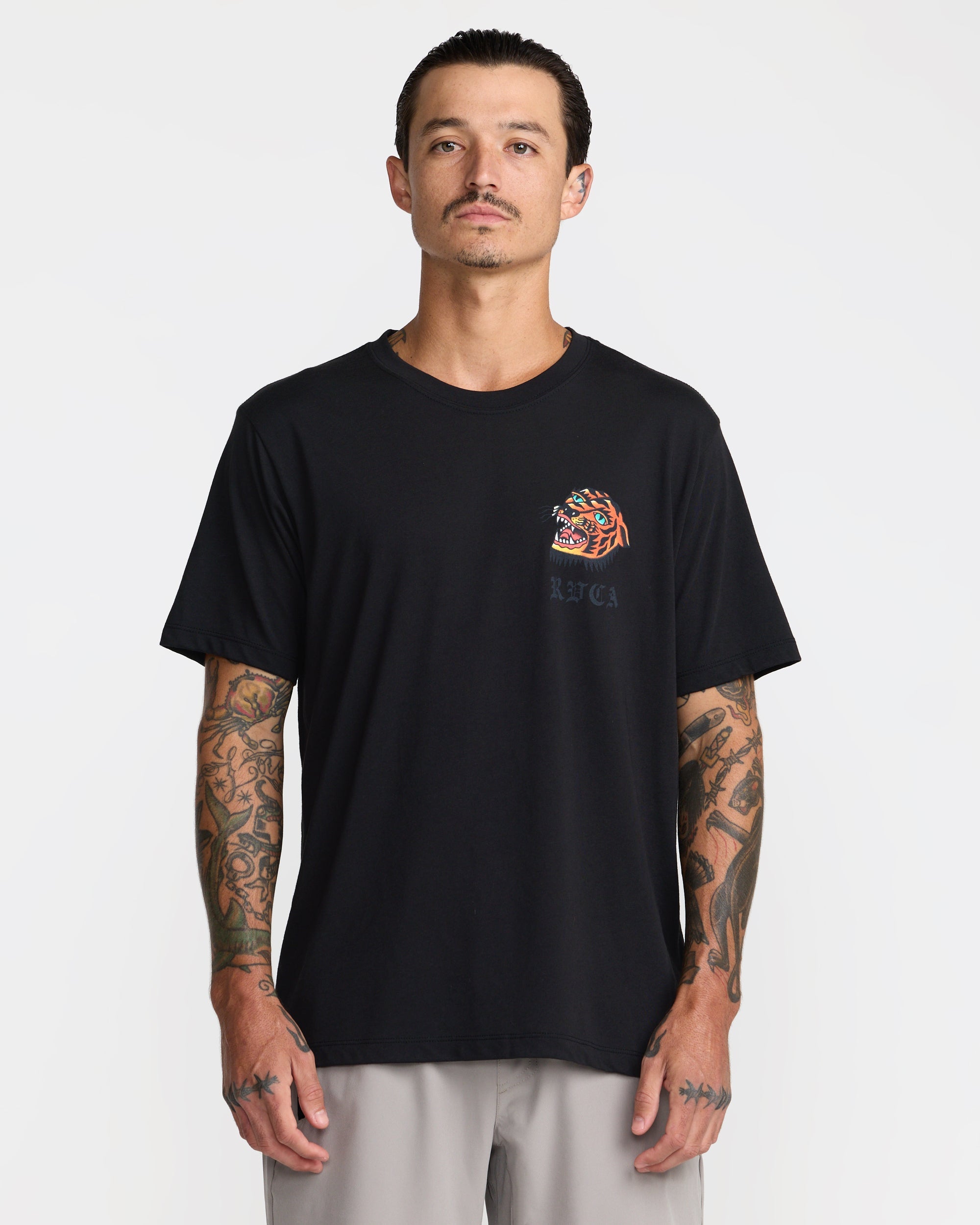 Kaleb Tiger Short Sleeve Tee - Black