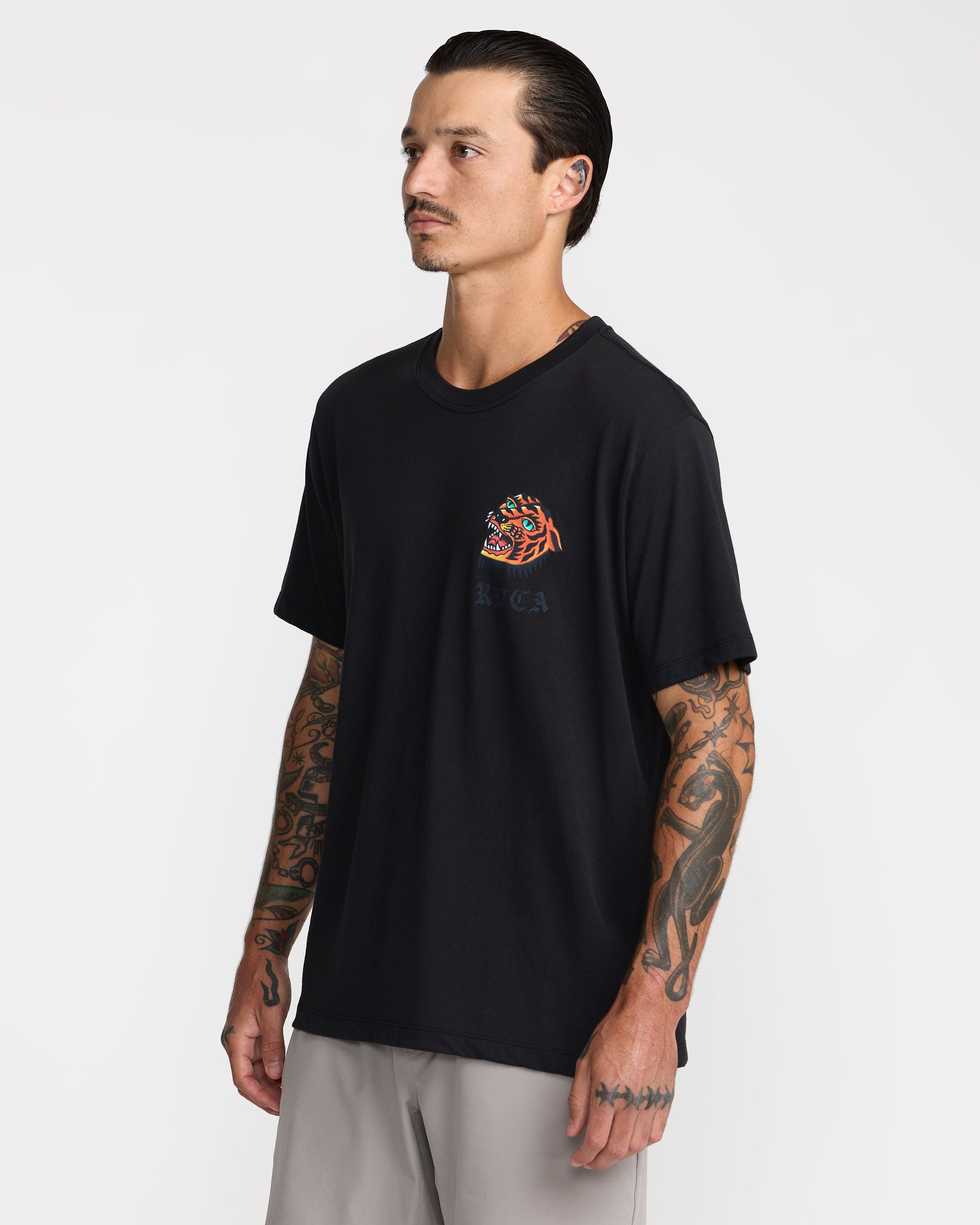 Kaleb Tiger Short Sleeve Tee - Black
