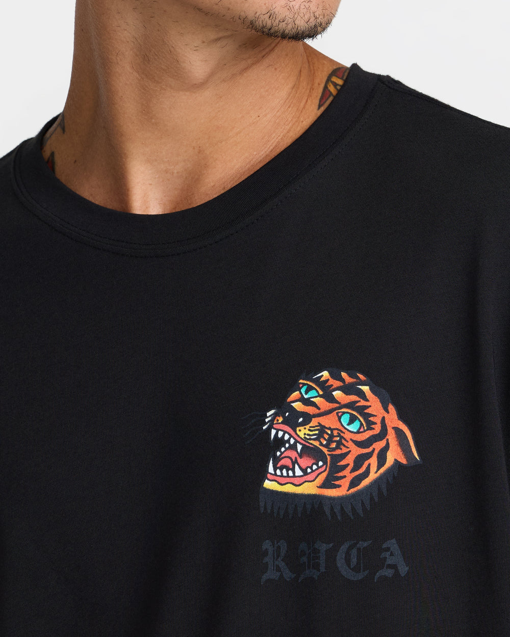 Kaleb Tiger Short Sleeve Tee - Black