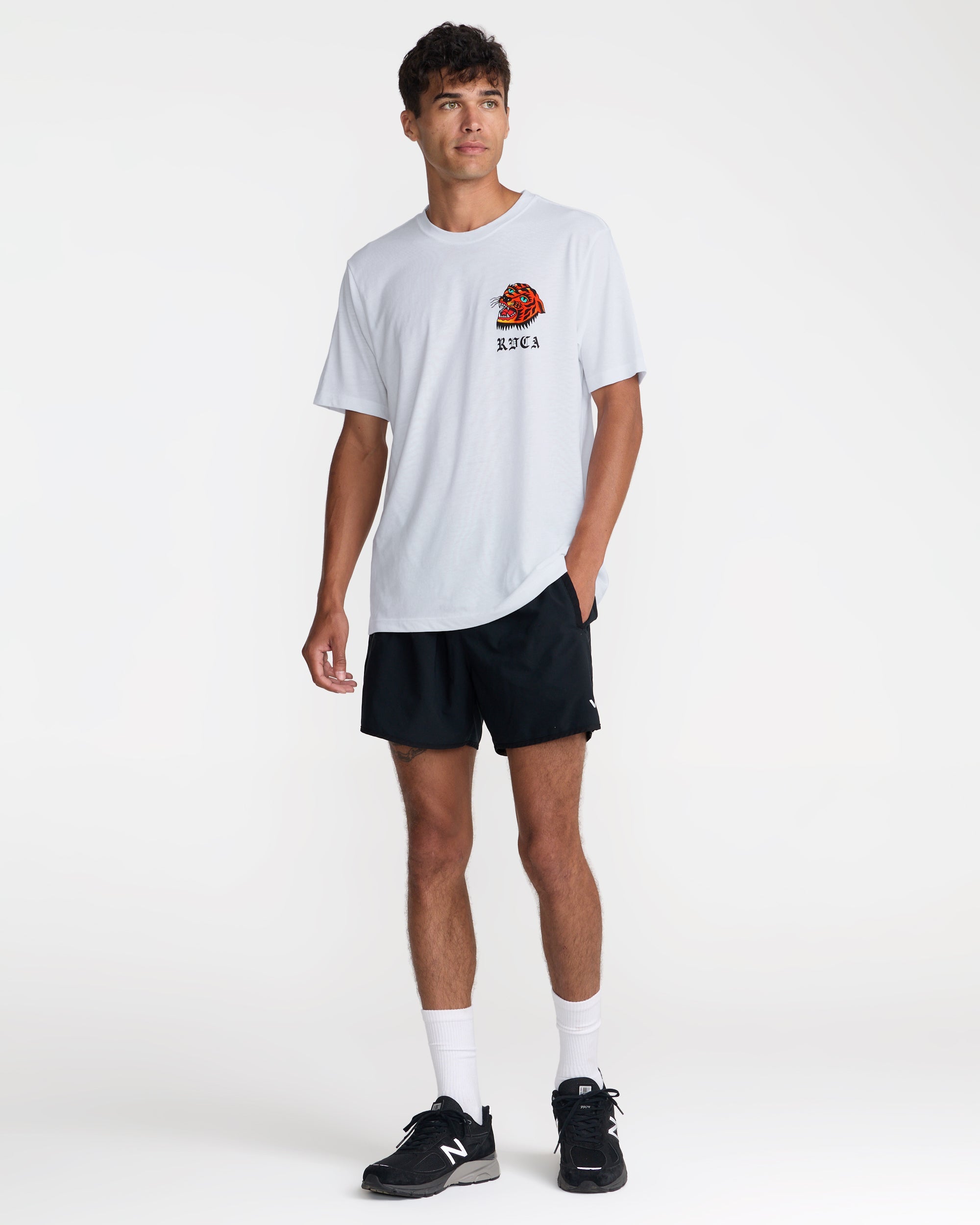 Kaleb Tiger Short Sleeve Tee - White
