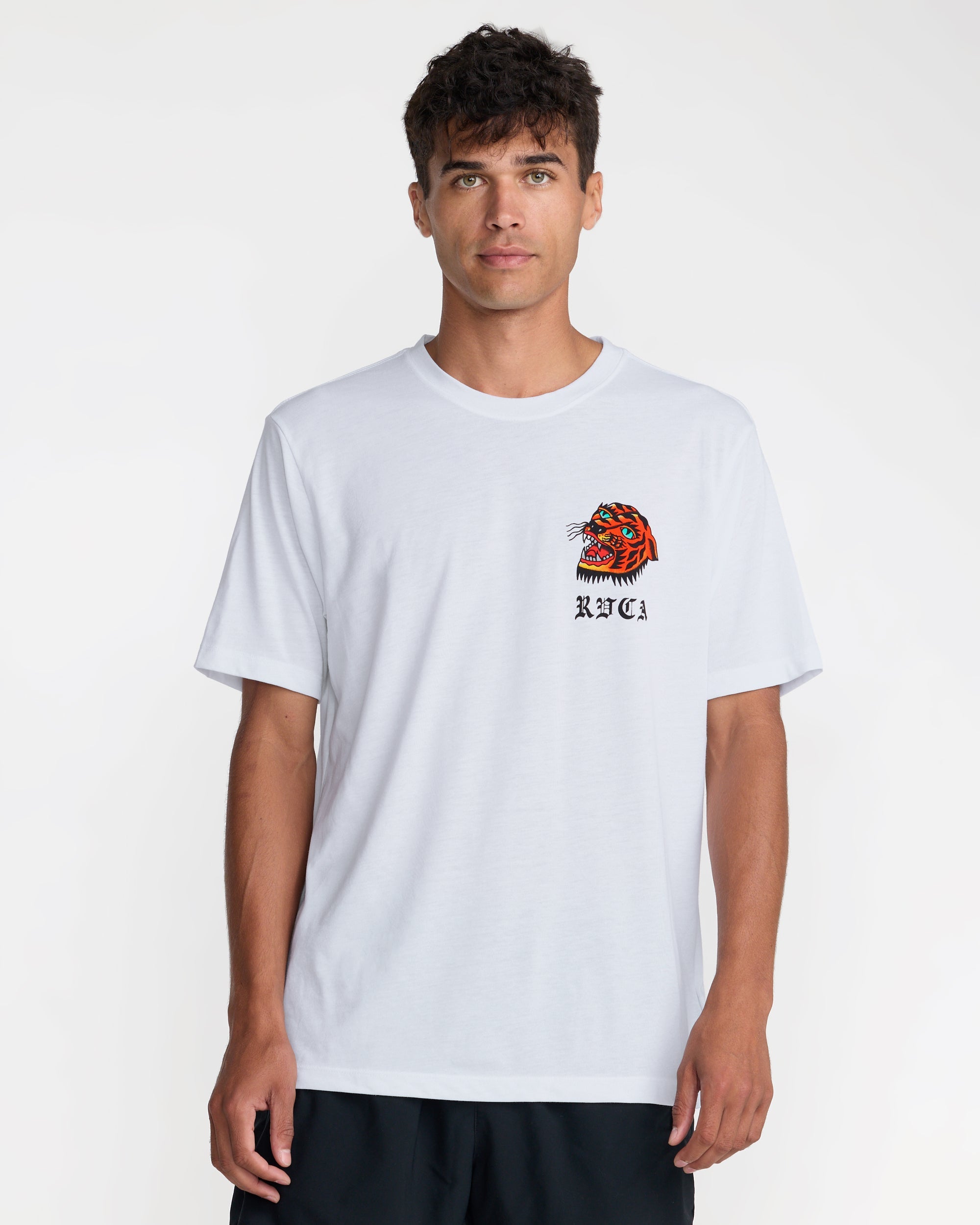 Kaleb Tiger Short Sleeve Tee - White