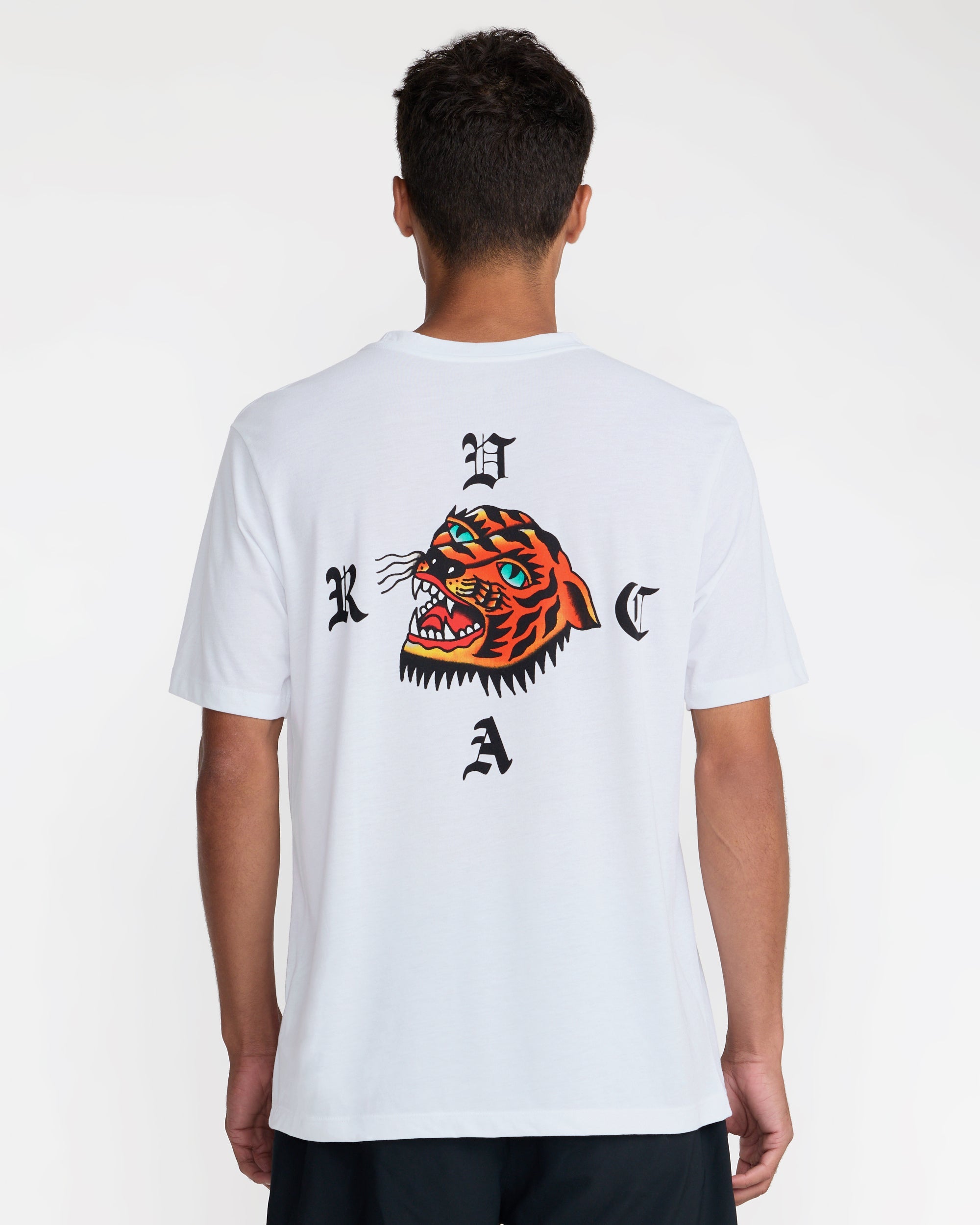 Kaleb Tiger Short Sleeve Tee - White