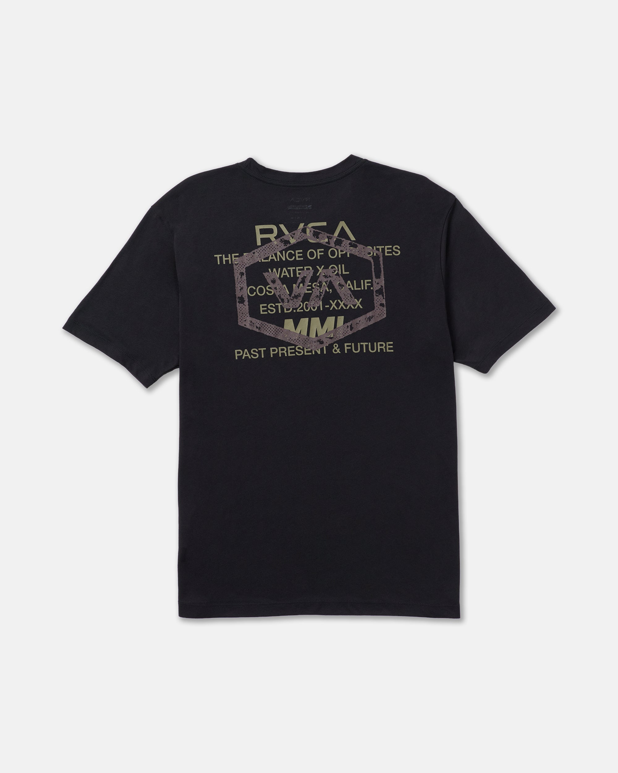 Hex Over Short Sleeve Tee - Black