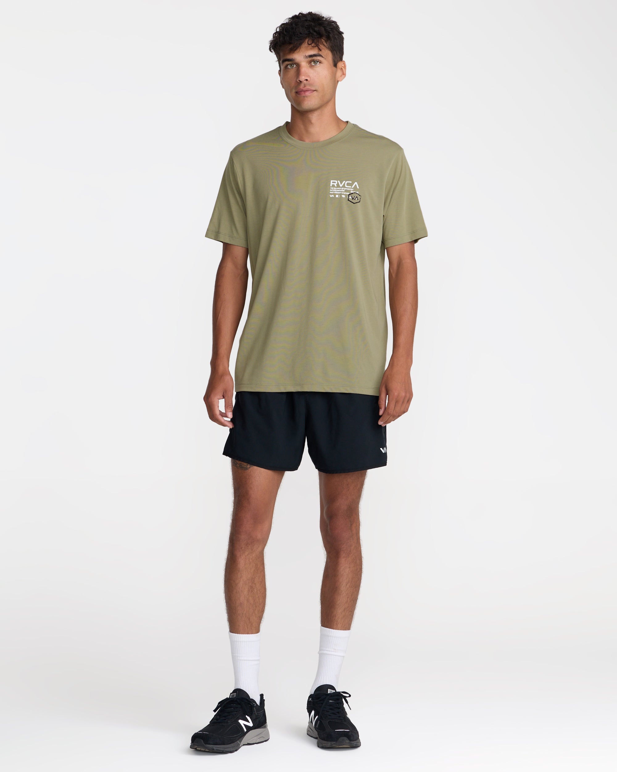 Hex Over Short Sleeve Tee - Covert Green