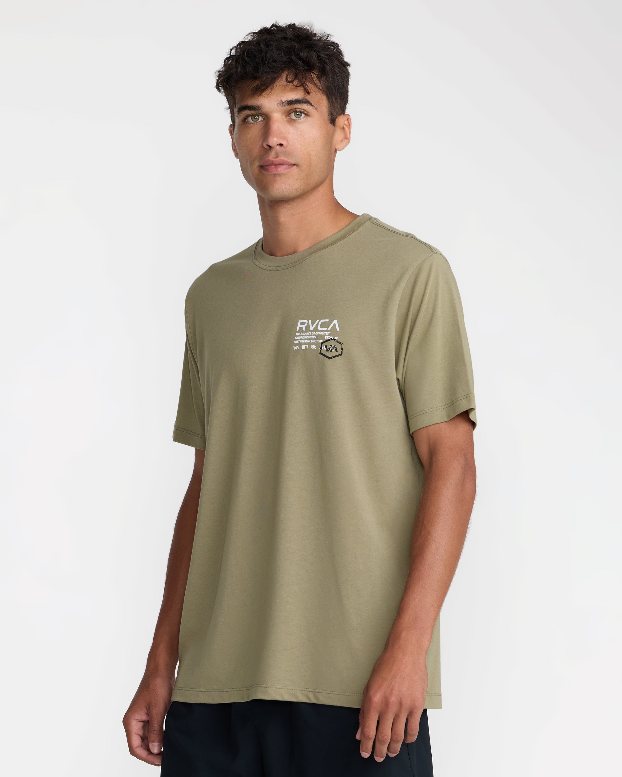 Hex Over Short Sleeve Tee - Covert Green