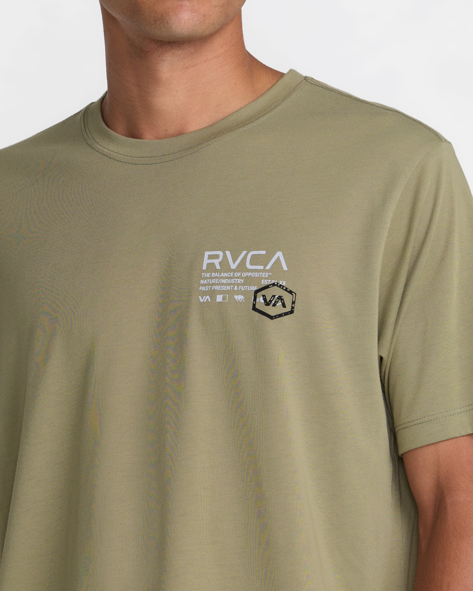 Hex Over Short Sleeve Tee - Covert Green