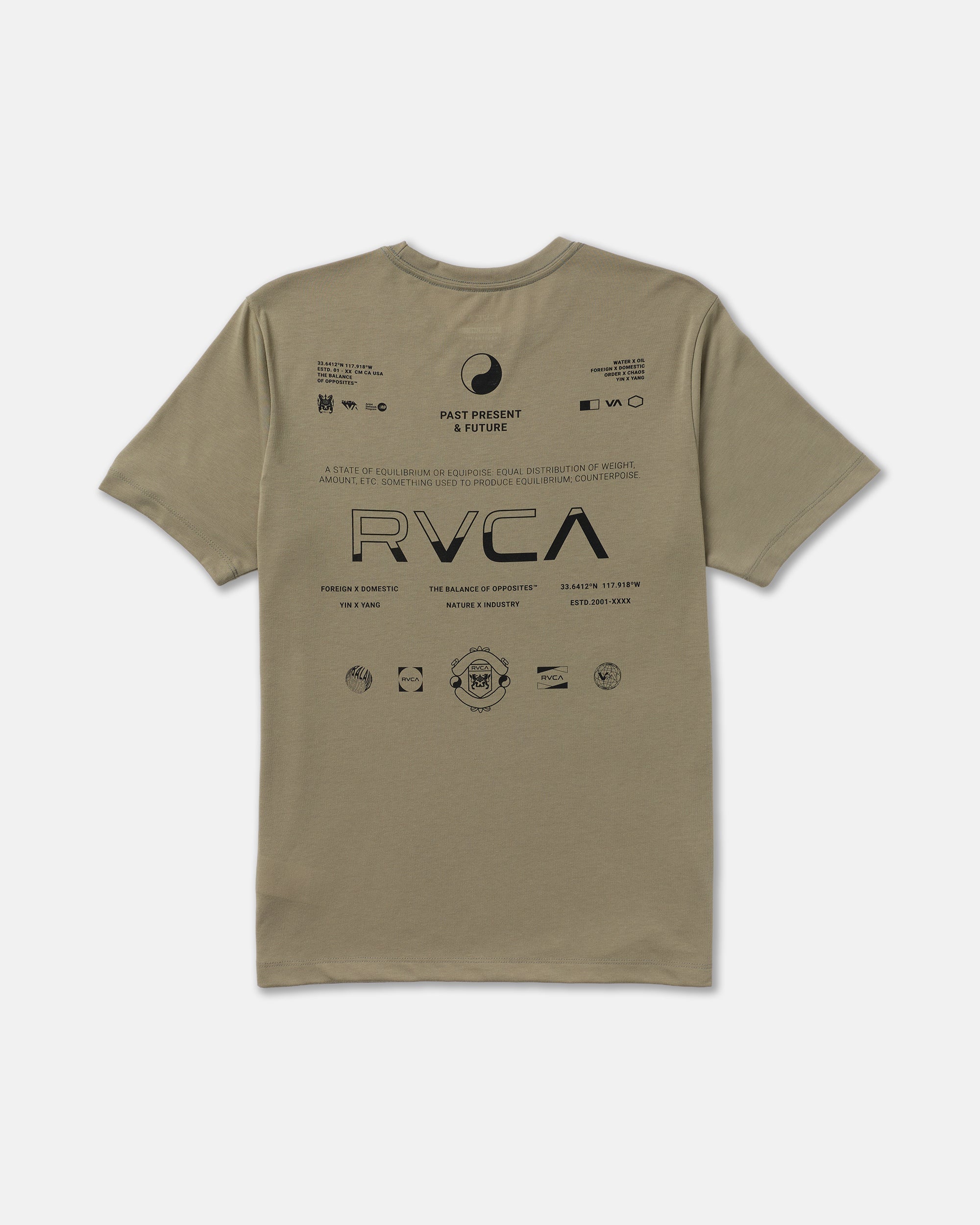 Split All Over Short Sleeve Tee - Covert Green