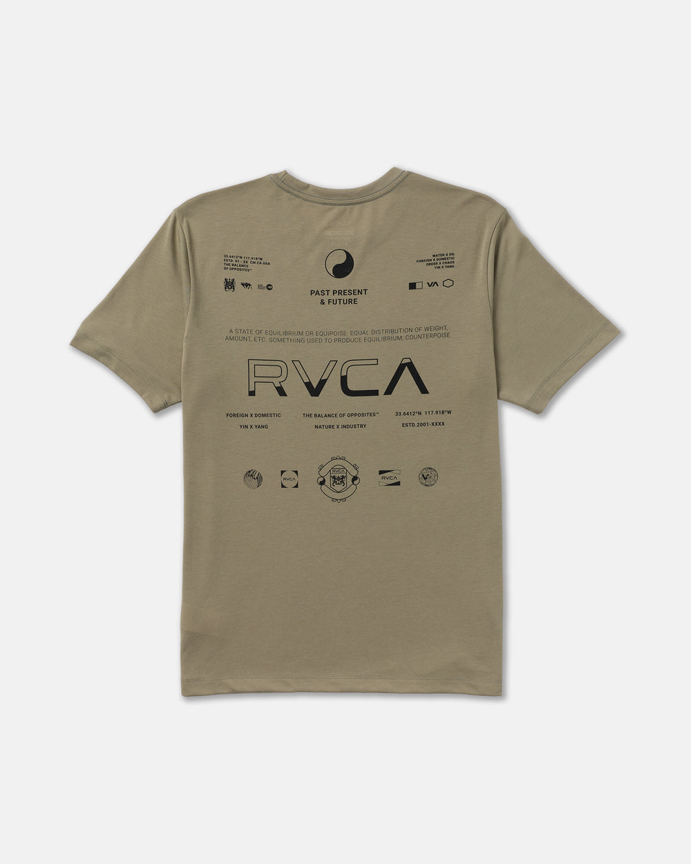 Split All Over Short Sleeve Tee - Covert Green