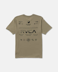 Split All Over Short Sleeve Tee - Covert Green