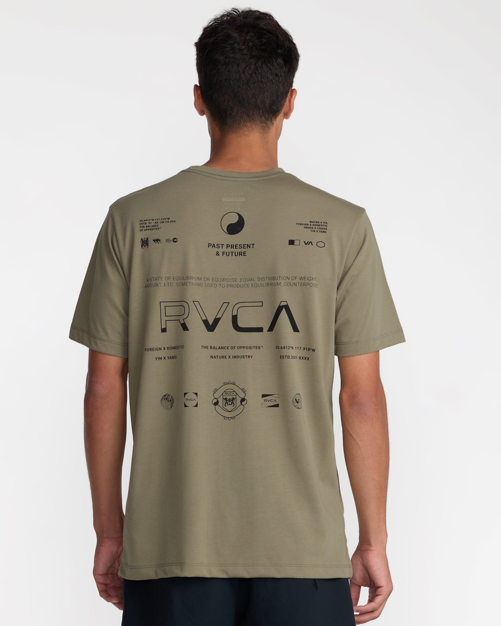 Split All Over Short Sleeve Tee - Covert Green