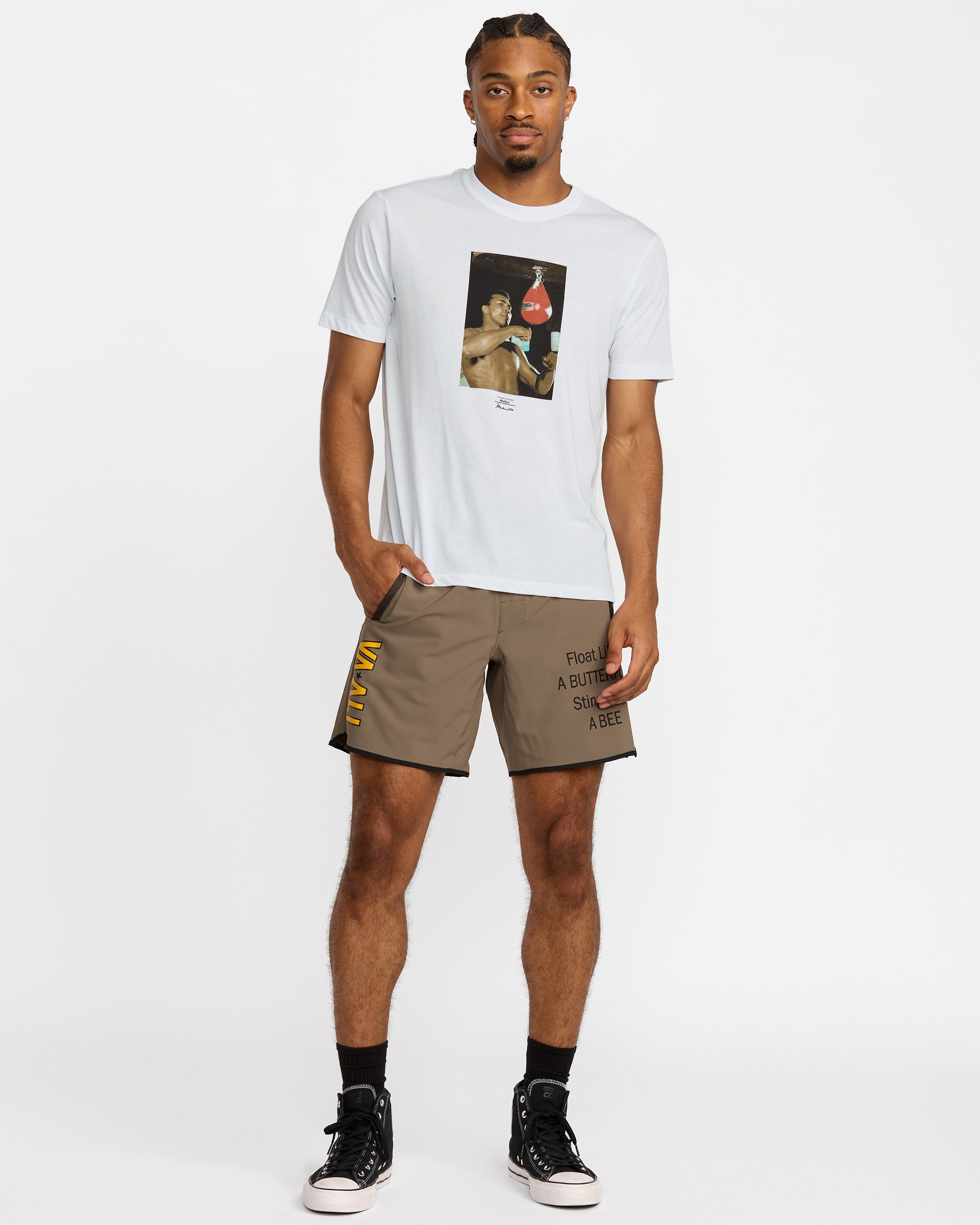 VA X Ali Sting Like A Bee Short Sleeve Tee - White