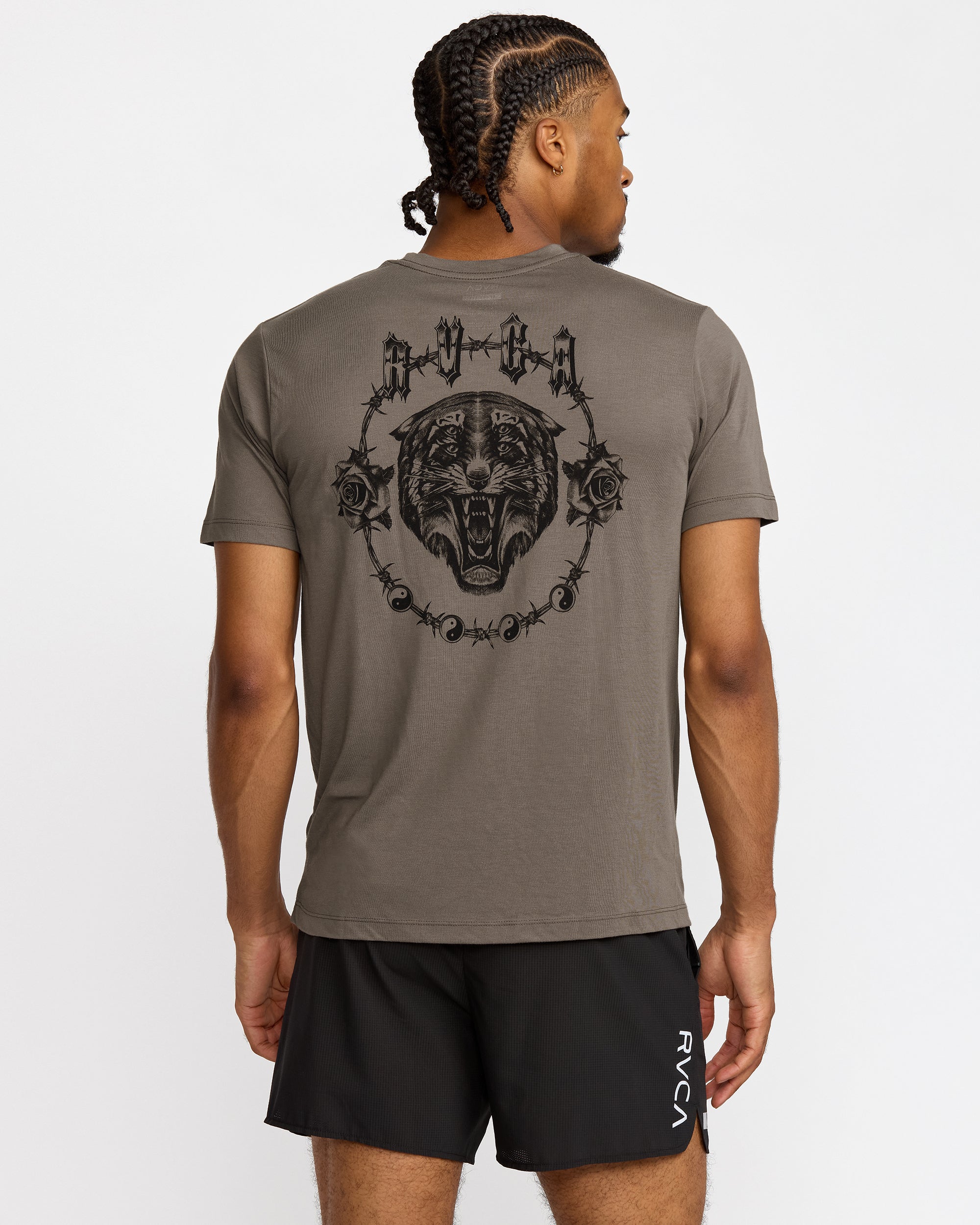 Benj Tiger Eyes Short Sleeve Tee - Mushroom