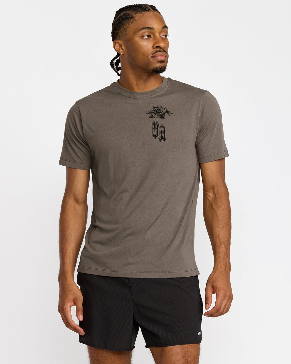 Benj Tiger Eyes Short Sleeve Tee - Mushroom