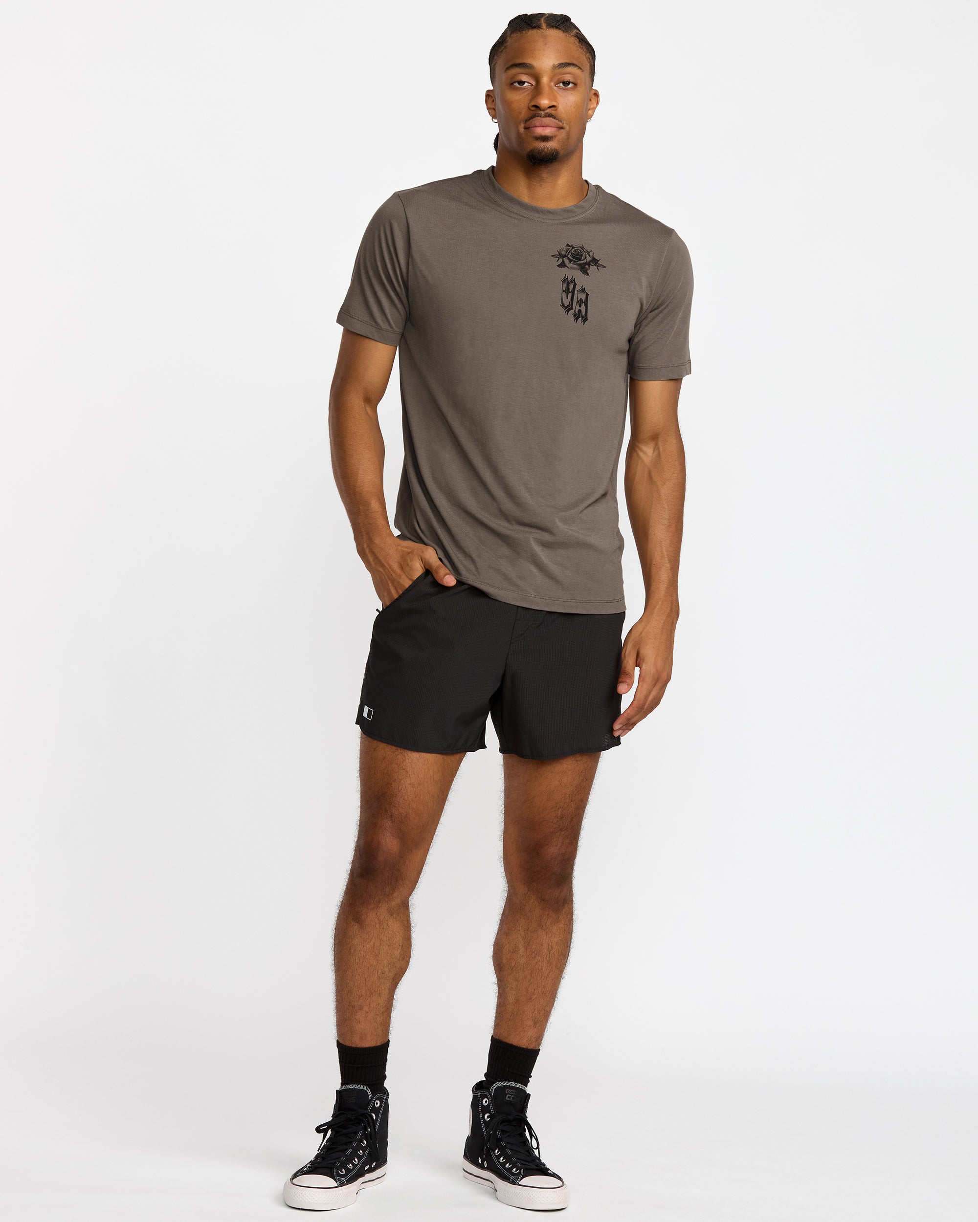 Benj Tiger Eyes Short Sleeve Tee - Mushroom