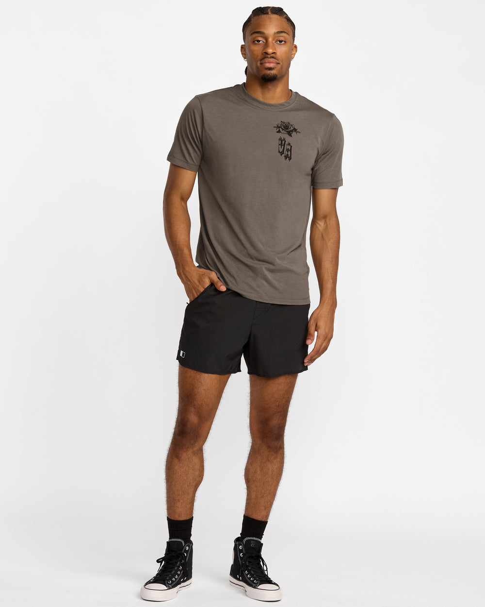Benj Tiger Eyes Short Sleeve Tee - Mushroom