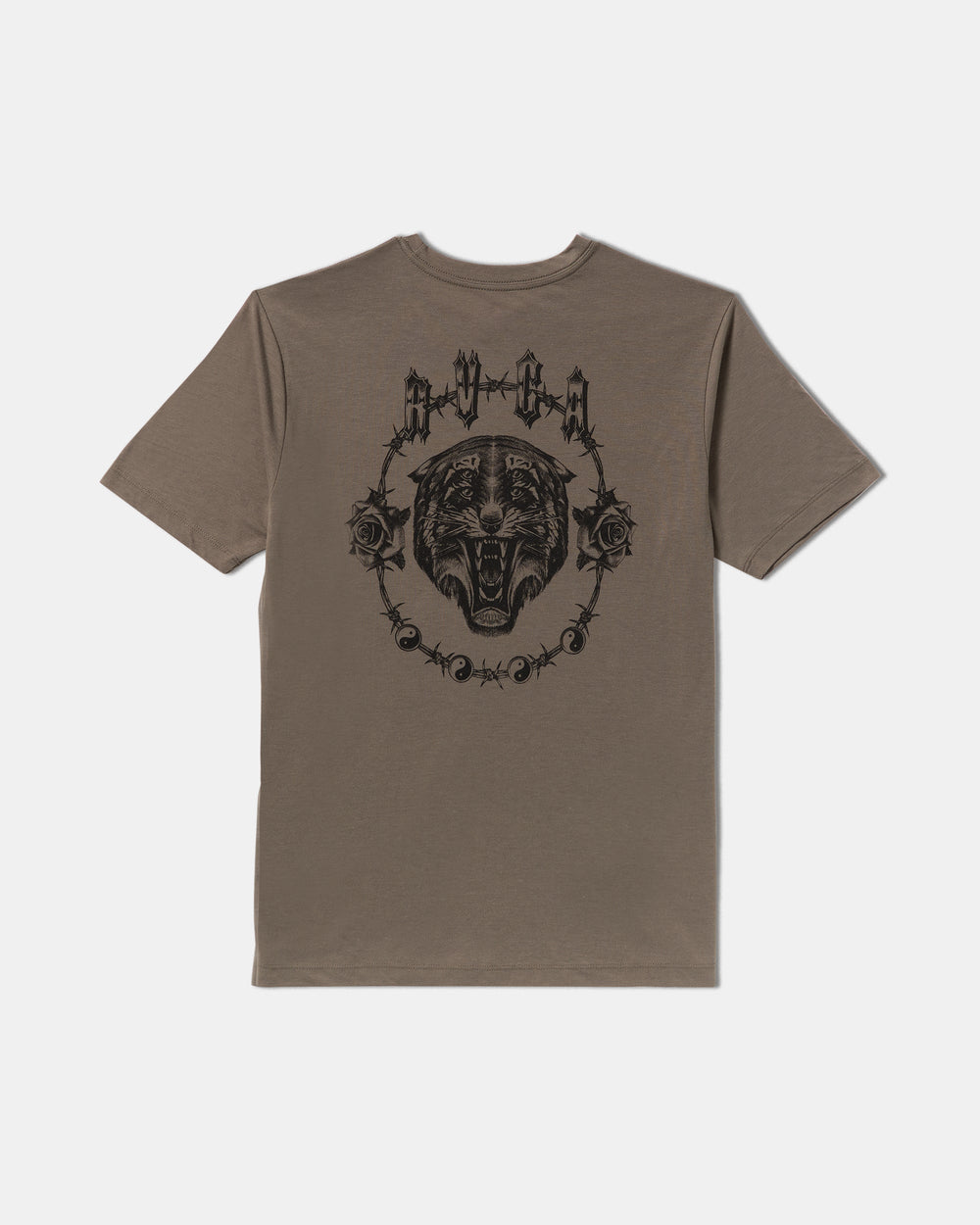 Benj Tiger Eyes Short Sleeve Tee - Mushroom