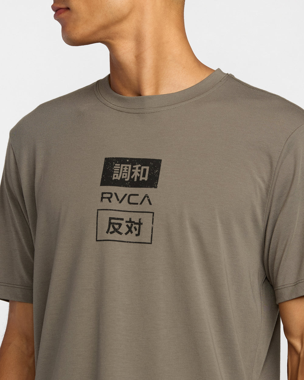 RVCA Trade Short Sleeve Tee - Mushroom