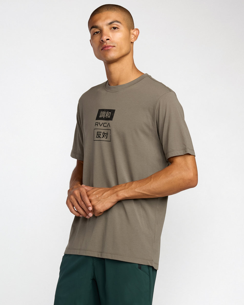 RVCA Trade Short Sleeve Tee - Mushroom