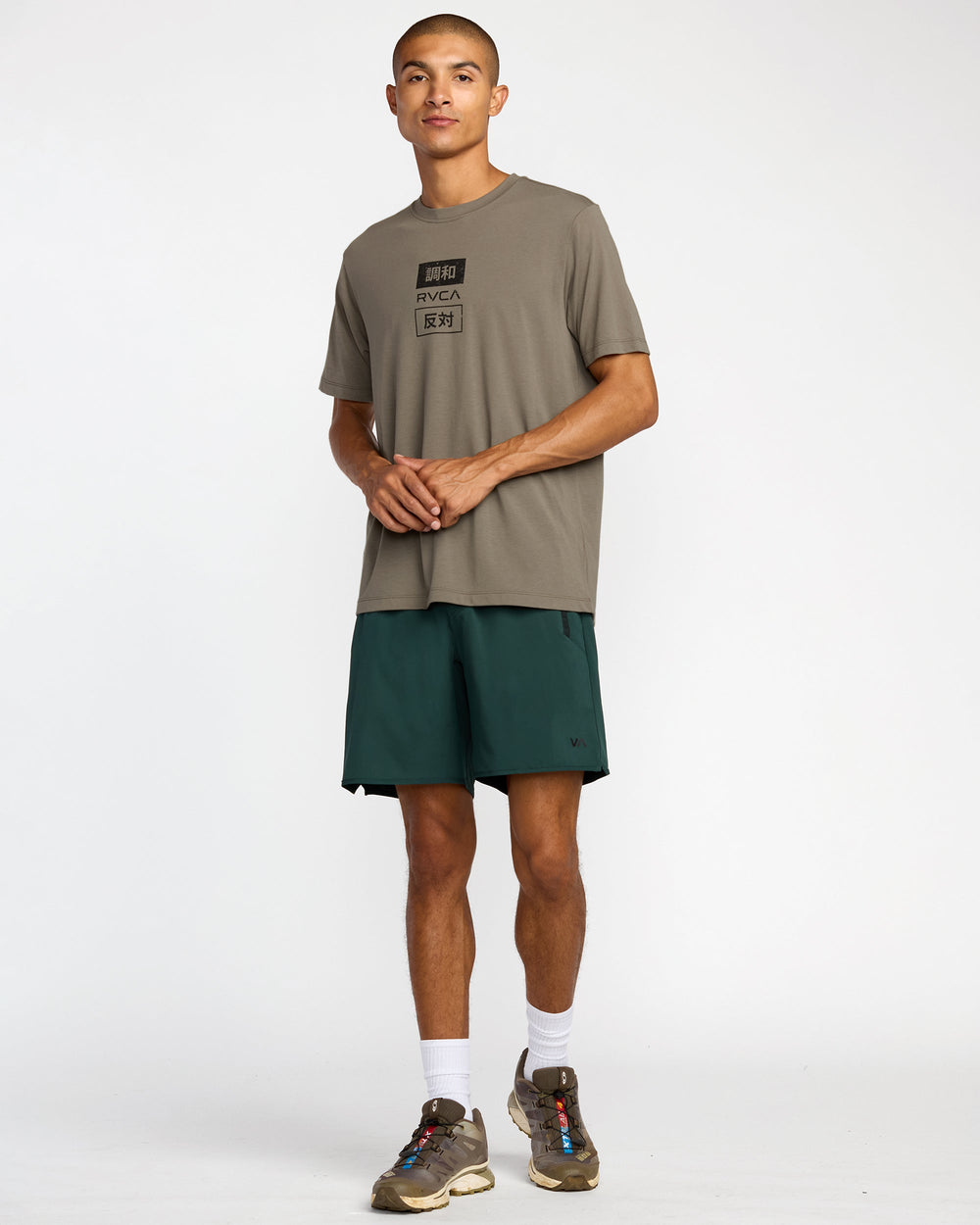 RVCA Trade Short Sleeve Tee - Mushroom