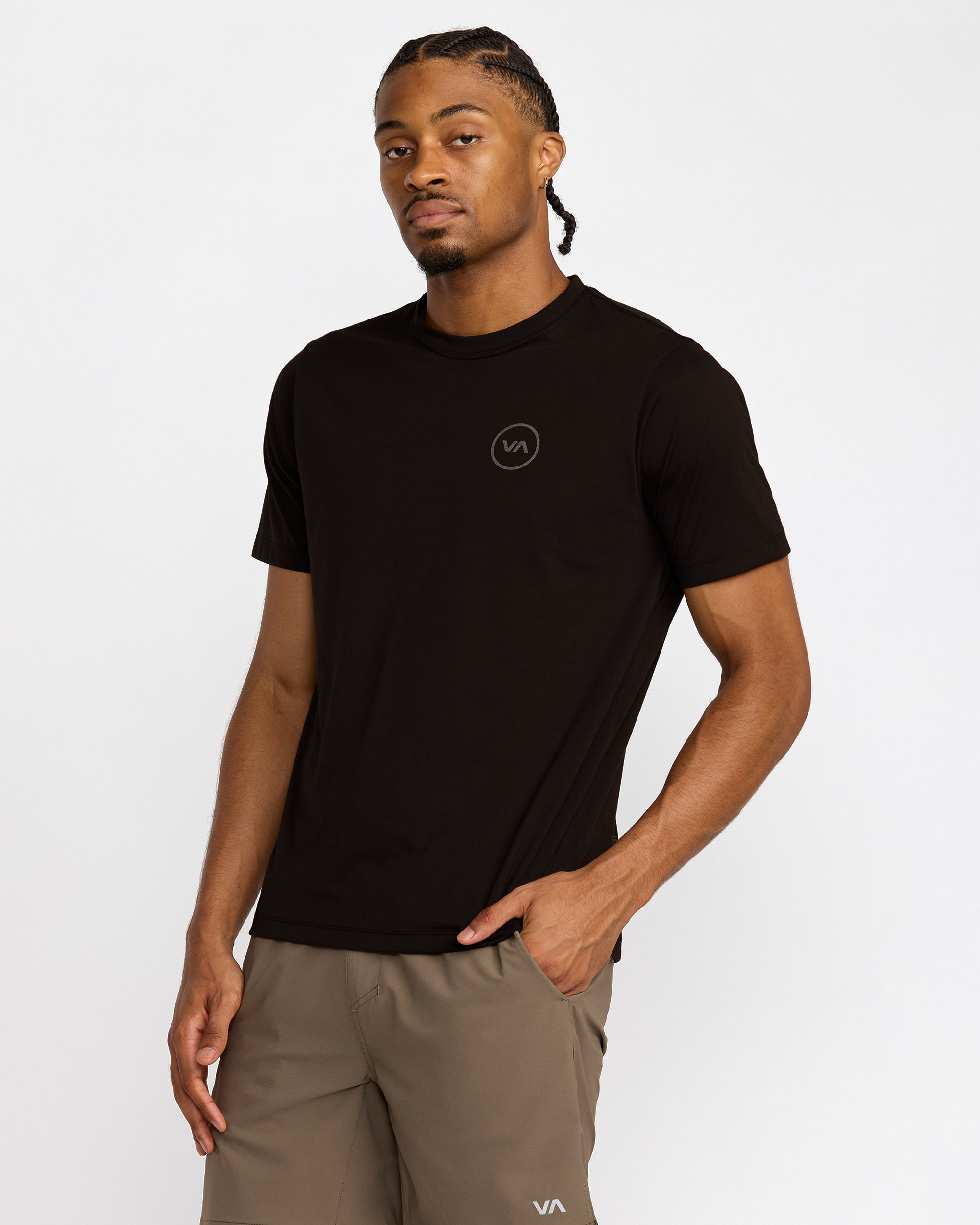 RVCA 2X Reflective Short Sleeve Tee - Black