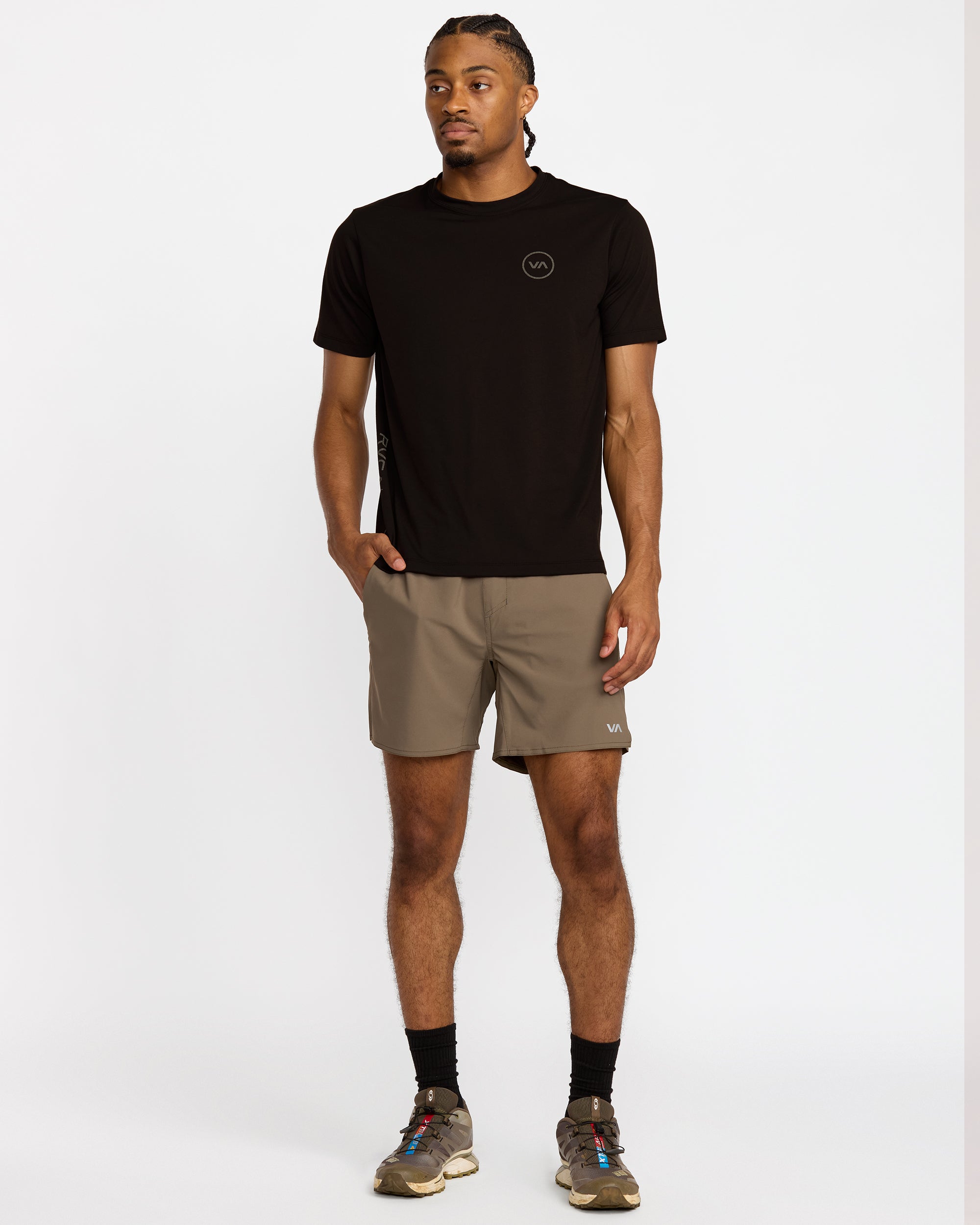 RVCA 2X Reflective Short Sleeve Tee - Black
