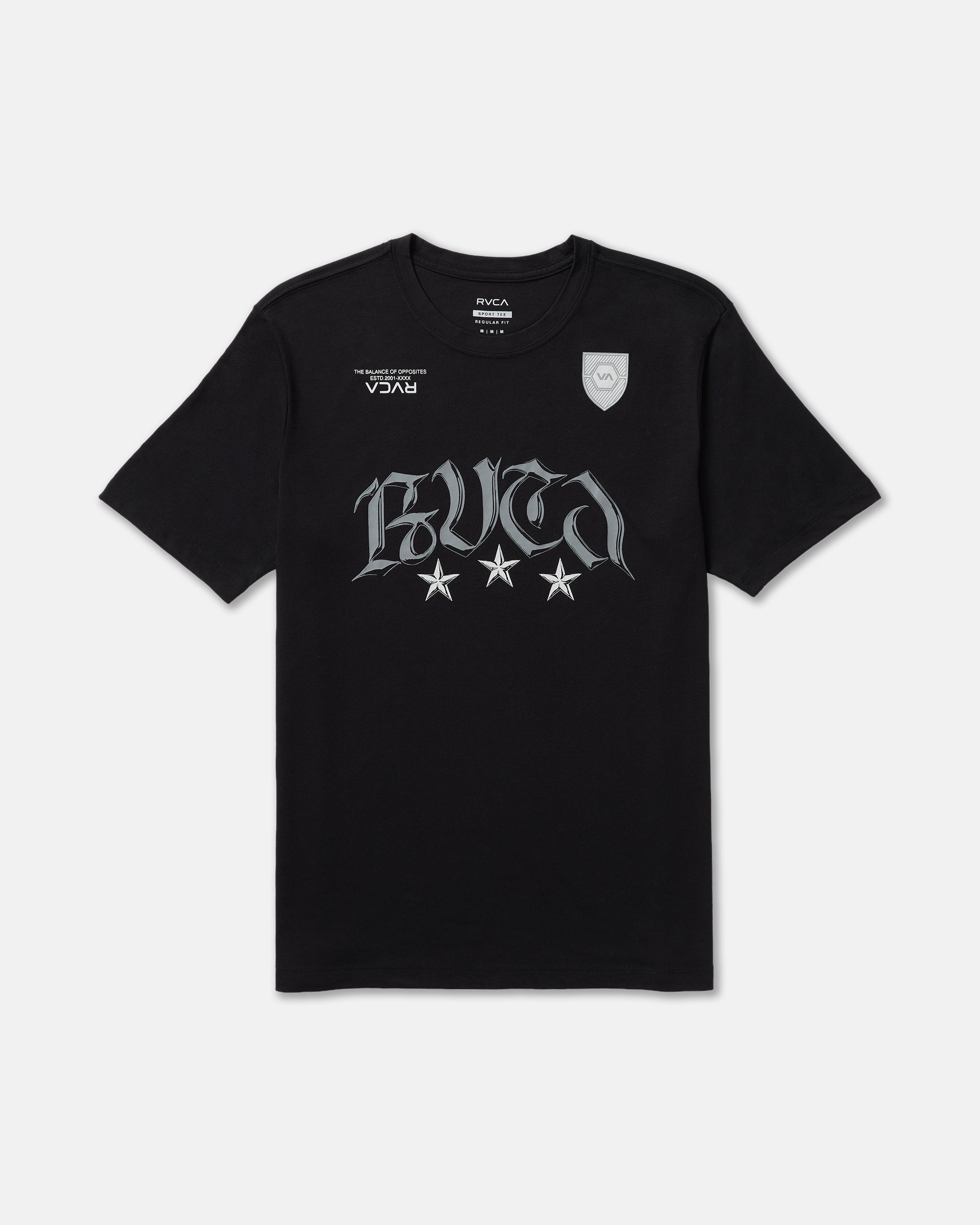 RVCA Star FC Short Sleeve Tee - Black