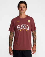 RVCA Star FC Short Sleeve Tee - Red Earth