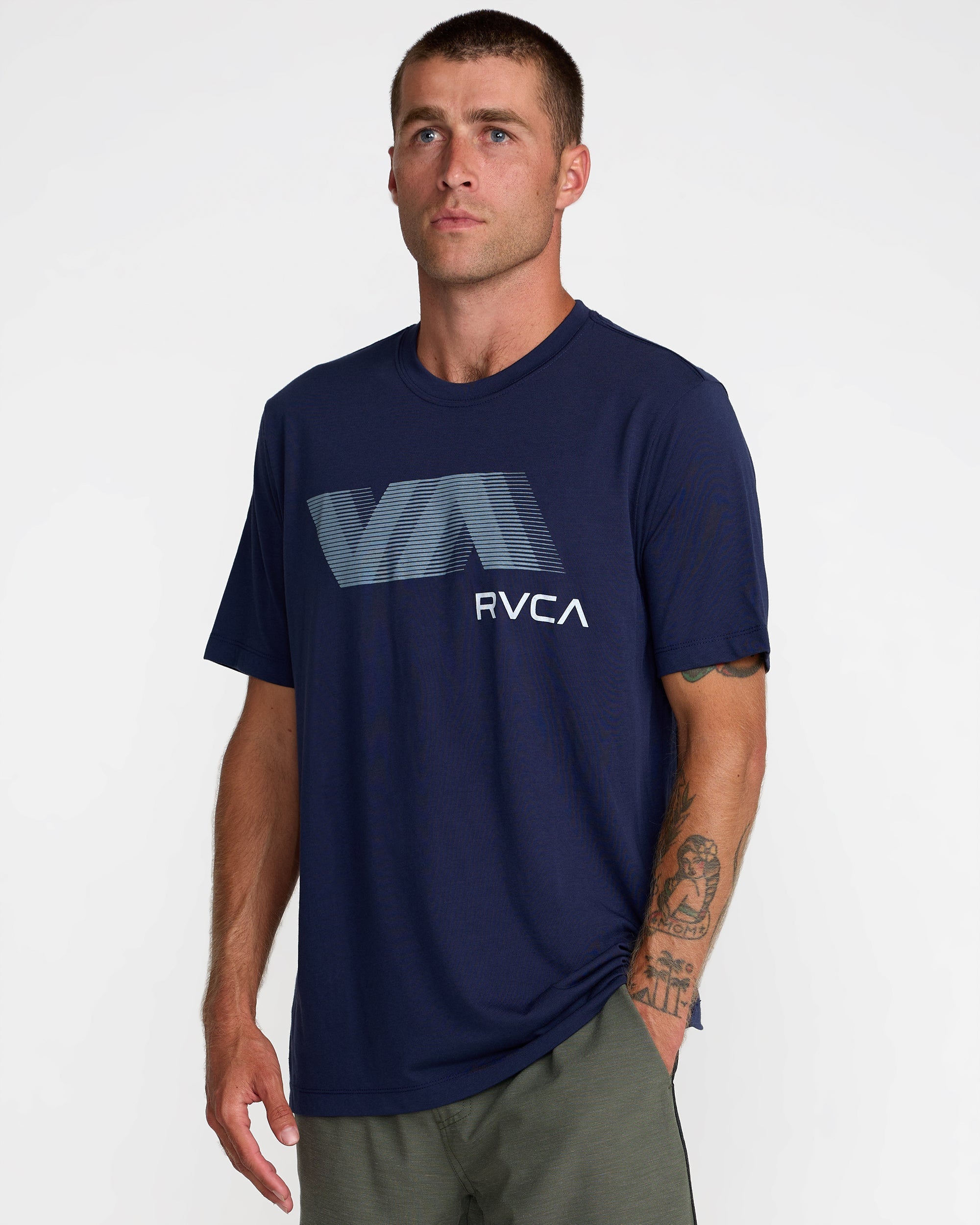 VA Blur Short Sleeve Tee - Navy Marine