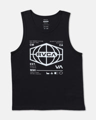 World Hex Tank Top - Black