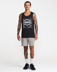 World Hex Tank Top - Black