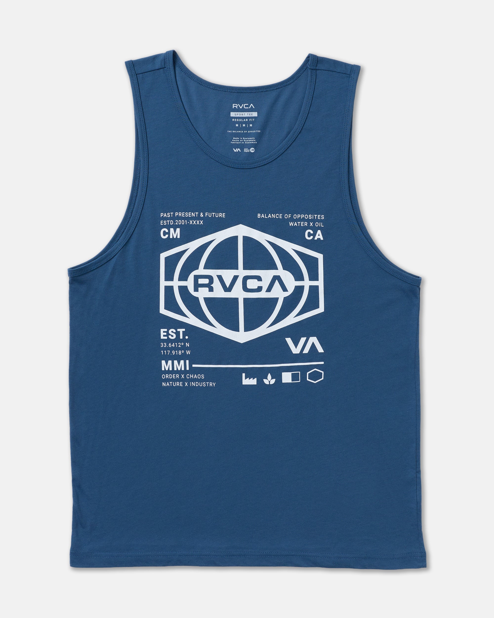 World Hex Tank Top - Dark Denim