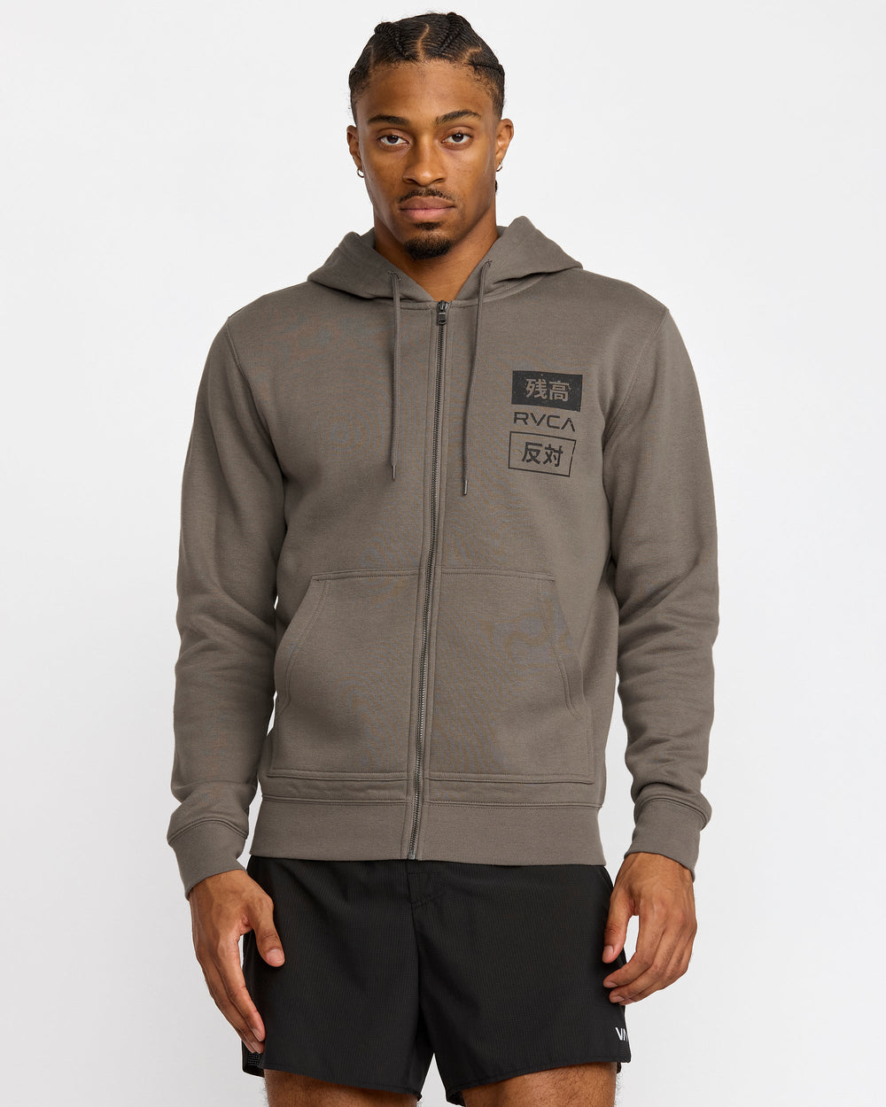 RVCA Trade Zip Hoodie - Mushroom