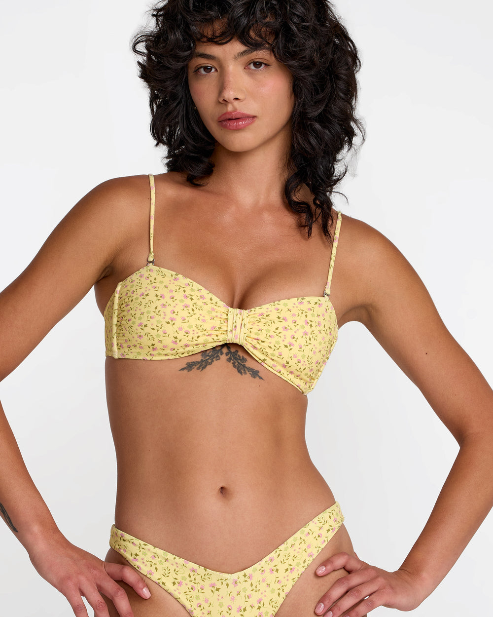 Amalfi Cinch Bandeau Bikini Top - Sunshine