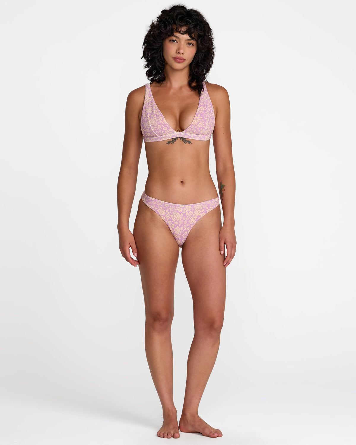 Roma Fixed Tall Triangle Bikini Top - Orchid