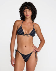 Florence Halter Triangle Bikini Top - RVCA Black