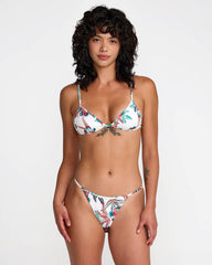 Riviera Micro Triangle Bikini Top - Whisper White