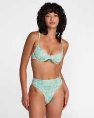 Sun Tides 90s Underwire Bikini Top - Aqua Haze
