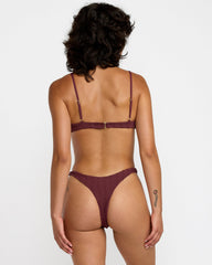 Chevy Grooves 90s Underwire Bikini Top - Redwood