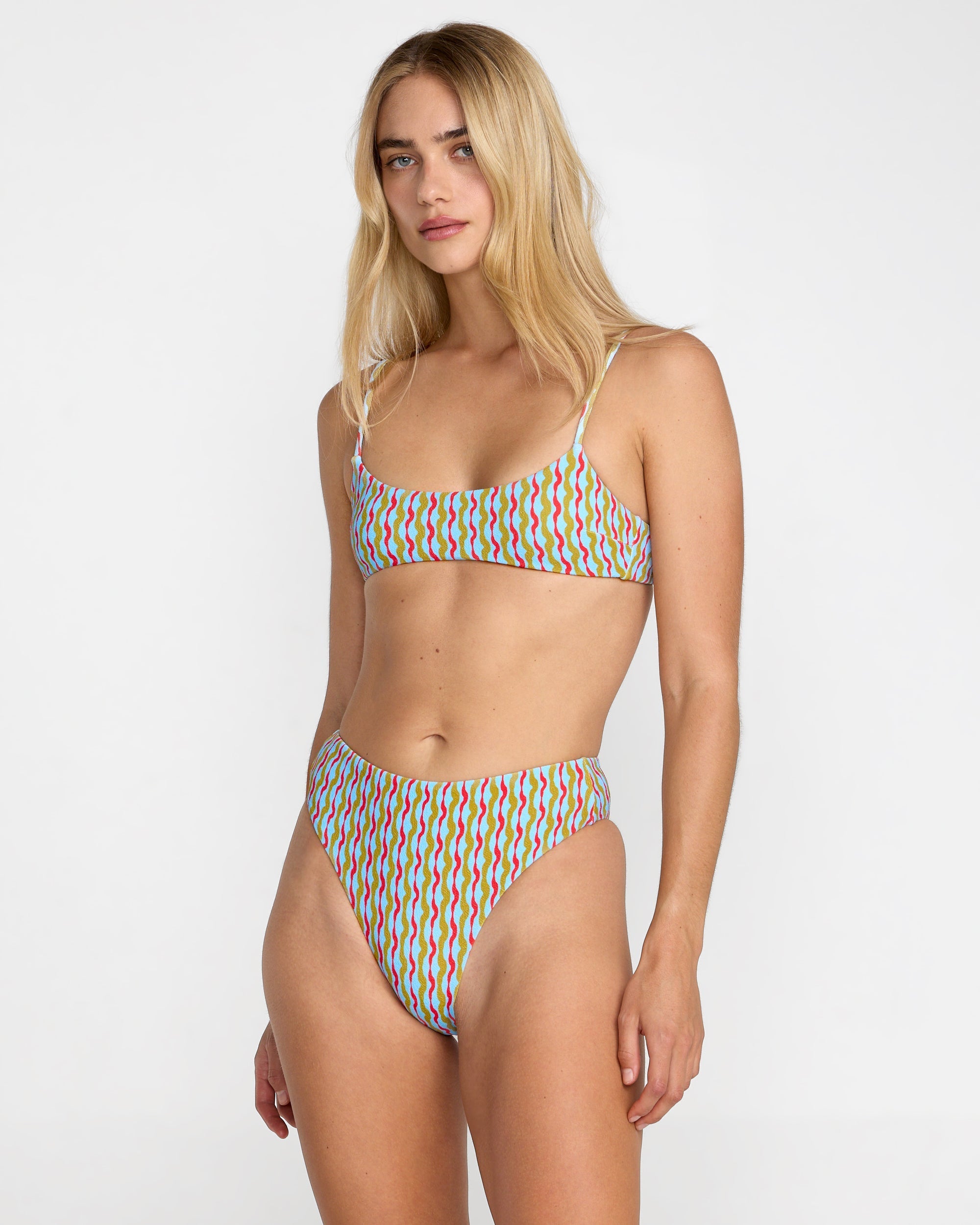 Slow Going Bralette - Crystal Blue