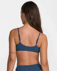 Costa Crinkle Bralette - Slate Blue