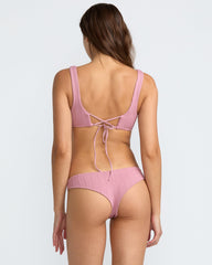 Chevy Grooves Lace BK Bralette Bikini Top - Amethyst Smoke
