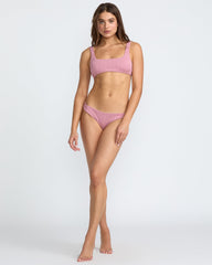 Chevy Grooves Lace BK Bralette Bikini Top - Amethyst Smoke