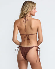 Sweetness Tie Side Skimpy Bikini Bottom - Mocha