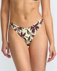 Paradiso Binded Ultra Skimpy Bikini Bottom - Lint Dark Floral